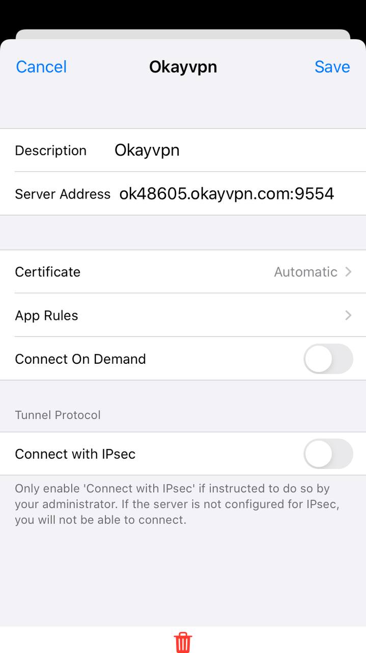 okayvpn ios